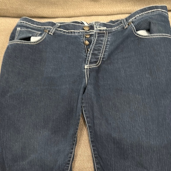 Dark blue Richard J Brown jeans with button fly. - Picture 1 of 2